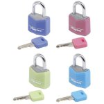 Petits cadenas - master lock - 9120eurqcolnop - cls communes - pack familiale de 4 - couleurs assorties ...