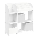 Petit meuble de rangement pour livres et jouets avec 2 bo�tes de rangement pour salle de jeux chambre ...