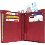 Petit portefeuille femme cuir avec porte monnaie fermeture eclair - mince compact identit permis cartes ...