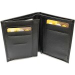 Petit portefeuille homme slim souple 2 volets pour placer permis identit cartes billet monnaie ? ide ...