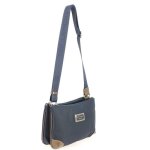 Sac bandouli�re - ted lapidus - tonic - bleu marine - 2 compartiments - poche zipp�e