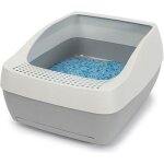 Petsafe - bac  litire deluxe pour chat avec sac de litire cristal petsafe technologie air - flow innovantep ...