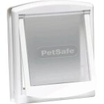 Porte pour chien - petsafe - staywell - 2 voies - blanc - taille l - plastique