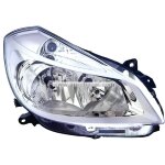 Phare avant droit chrome renault clio 3 phase 1 de 2005 a 2009