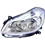 Phare avant gauche chrome renault clio 3 phase 1 de 2005 a 2009