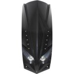 Phares face av scoot adaptable peugeot 50 ludix noir brillant double optique avec leds blanches pour