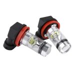 Phare � led 2x h8 h9 h11 6000k super white 100w kit dampoules de phares � led antibrouillard pour voiture ...
