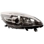 Phare optique avant droit renault scenic iii phase 2 2012 - 2013 h7 + h7 fond noir