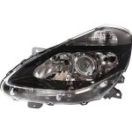 Phare optique avant gauche renault clio iii phase 2 2009 2012 h1plush7plush7 fond noir