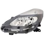 Phare optique avant gauche renault clio iii phase 2 2009 2012 h7plush7 fond noir
