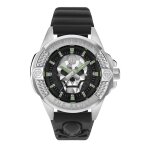 Philipp plein - montre hommes - quartz - analogique - bracelet cuir noir - pwaaa0321