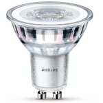 Philips ampoule led spot gu10 - 50w blanc chaud - compatible variateur - verre Philips ampoule led spot gu10 - 50w blanc chaud - compatible variateur - verre