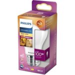 Philips ampoule led standard e27 - 100w blanc chaud d�polie verre compatible variateur - verre