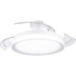 Philips led bliss ventilateur de plafond 28 w 35 w (� x h) 510 mm x 418 mm blanc avec �clairage minuteur ...