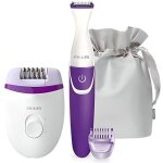 Philips brp505 / 00 coffret epilation corps et maillot - epilateur lectrique satinelle compact + tondeuse ...