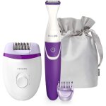 Coffret d�pilation - philips - brp505 - 00 - epilateur satinelle - tondeuse bikini - 21 pinces