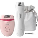 Philips brp531 / 00 epilateur satinelle essential : 2 vitesses disques doux + mini epilateur + pince ...