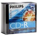 Philips - cr7d5ns10 / 00 - boitier cd troit - 10 cd - r 52x 700 mo 80 min