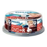 Philips - dvd + r - 4. 7go - 16x - cakebox de 25 pcs