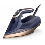 Philips fer  repasser vapeur srie 8000 sabot en cramique vapeur constante 85 g / min 3000 w bleu (dst8050 ...
