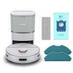 Philips homerun srie 3000 aqua robot aspirateur auto nettoyage jusqu 200 min 4 modes blanc (xu3110 ...