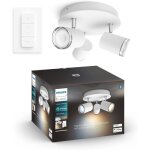 Philips hue white ambiance adore spot plafonnier spirale 3x5. 5w salle de bain - blanc (tlcommande ...