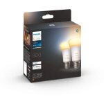 Ampoules led connectées - philips - hue white ambiance - e27 - compatible bluetooth - pack de 2 Ampoules led connectées - philips - hue white ambiance - e27 - compatible bluetooth - pack de 2