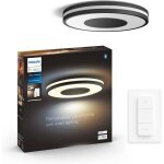 Plafonnier - philips hue - being - 32w - noir - t�l�commande incluse - compatible bluetooth