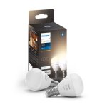 Philips hue white ampoule led connect�e luster e14 compatible bluetooth pack de 2