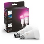 Ampoules connectées philips hue hue ampoule connectée x2 white and color ambiance 10 watt b22 Ampoules connectées philips hue hue ampoule connectée x2 white and color ambiance 10 watt b22