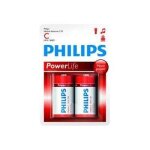 Pile philips lr14 c alcaline 2pcs