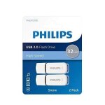 Clé usb - philips - snow edition - 32 go - usb 2. 0 - 2 - pack - gris Clé usb - philips - snow edition - 32 go - usb 2. 0 - 2 - pack - gris
