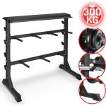 Physionics® support pour haltères - musculation charge max. 300kg 98x95x48cm en acier noir - rack de ... Physionics® support pour haltères - musculation charge max. 300kg 98x95x48cm en acier noir - rack de ...