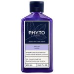 Phyto shampooing violet d�jaunissant - cheveux blonds d�color�s gris blancs - flacon 250 ml