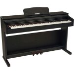 Piano numrique meuble woodbrass dp2 - toucher lourd raliste 88 touches - bluetooth - noir
