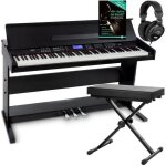 Piano num�rique synth�tiseur - funkey dp - 88 ii - 88 touches � frappe dynamique 360 sons usb - set avec ...