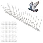 Pics anti - pigeon 3 mtres - rpulsif pigeons corbeaux moineaux - pointes inox - flexible - installation ...