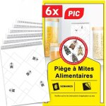 Pic pi�ges � mites alimentaires paquet triple = 6pi�ges anti mites - pi�ge � ph�romones pour la cuisine ...