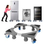 Base lave linge ajustable socle machine a laver avec 8 roues et 4 pieds base machine  laver charge 500kg ...