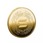 Pice de monnaie solana plaque or pice commmorative virtuelle cadeau de collection dart 1 pice