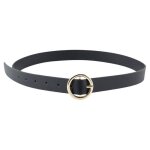 Pi�ces pcbonna jeans belt noos ceinture - d�tails : boucle dor�e - noire - 80 cm femme
