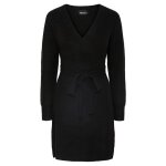 Pieces pcellen ls wrap knit dress noos bc robe - noir - femme Pieces pcellen ls wrap knit dress noos bc robe - noir - femme