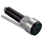 Accessoires robinet - sodial - pommeau de douche de cuisine - argent - noir - �conomie deau