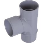 Pied de biche pvc gris 87°30 - diamètre 100 mm - double emboîture - nicoll Pied de biche pvc gris 87°30 - diamètre 100 mm - double emboîture - nicoll