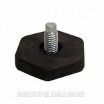 Pied pour lave linge - indesit - aml125fr - hauteur 23 cm - couleur blanche - pi�ce dorigine