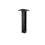 Pied meuble carr� hettich fixe acier �poxy noir - hauteur 150 mm - largeur 25 mm - charge maximale 50 ...