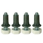 Pieds de meuble encastrables diamtre 15 mm rglable de 9  25 mm 4 pices