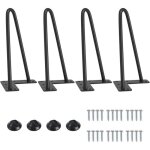 Pieds de meubles en m�tal 20cm pieds de table - m�tal hairpin legs support de table en fer forge pied ...