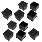 Pied de meuble sourcing map patin embout carr pour 40mm longueur x 40mm largeur jambe table chaise caoutchouc ...