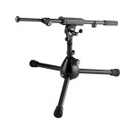 Pied de micro - k&m - 25950b - tr�pied court - perche t�lescopique - noir